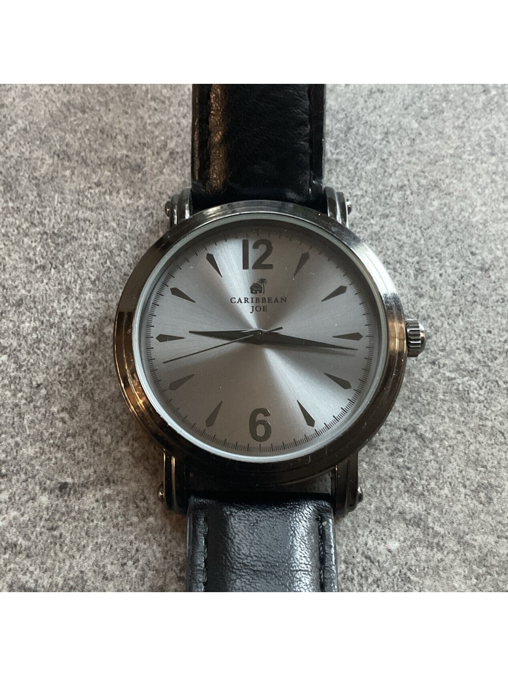 Caribbean Joe Men’s Watch 41mm Black Case With Black Band & Dial Bin M